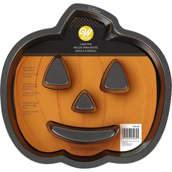Wilton Non-Stick Pumpkin Cake Pan For Halloween Baking - Picture 1 of 3